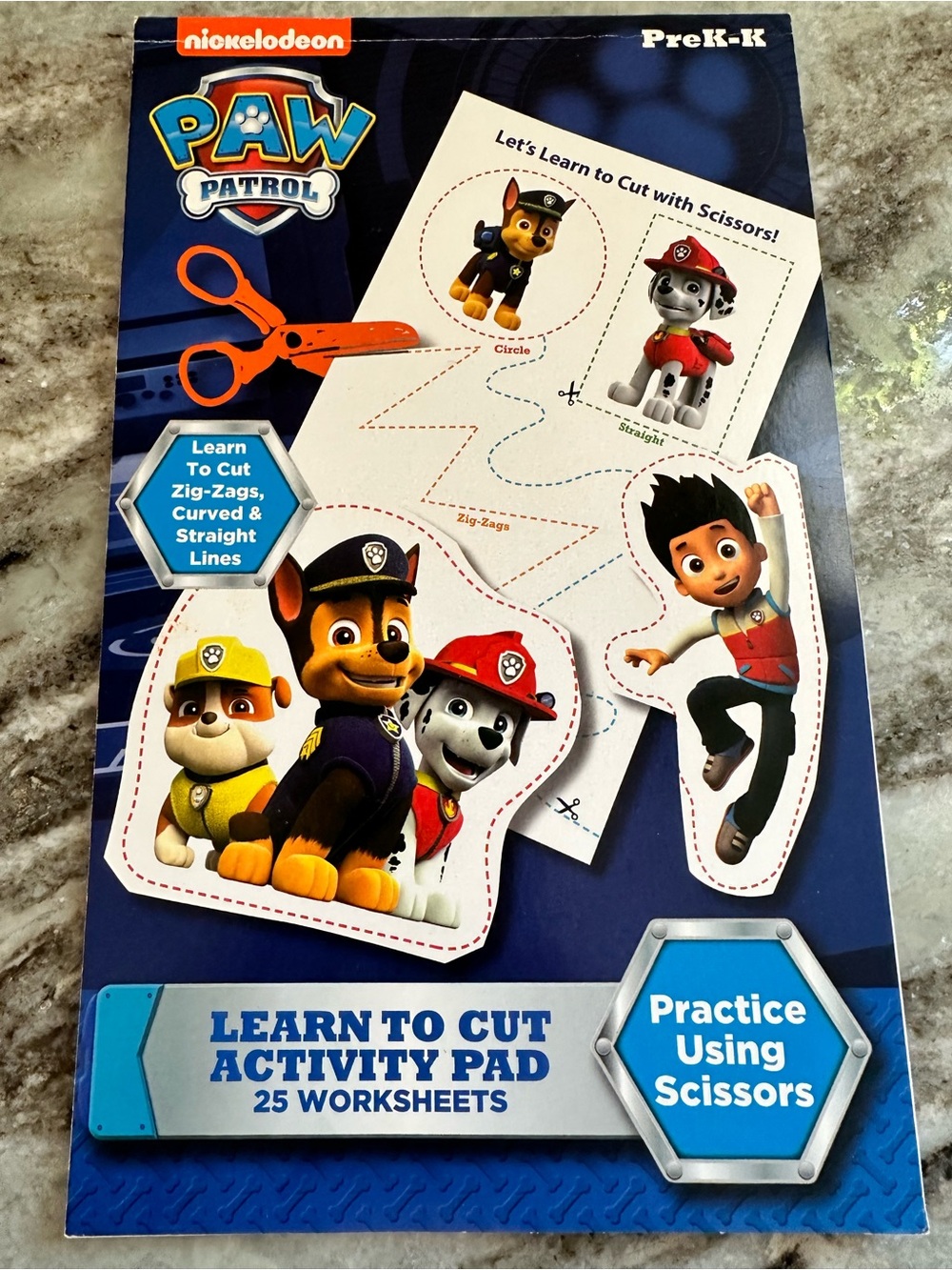 Paw Patrol Cutting Practice Activity Pad
